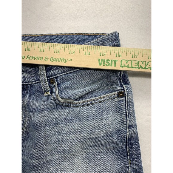 Hollister Denim Jeans Men's 32X32 Blue Button Fly Factory Destroyed Distressed - Picture 4 of 16